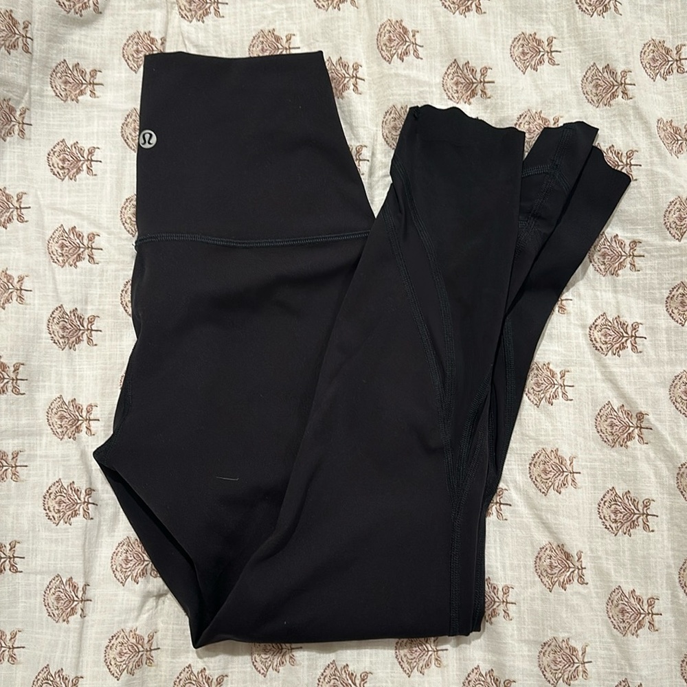 Lululemon Wunder Under Scalloped Hem High-Rise leggings